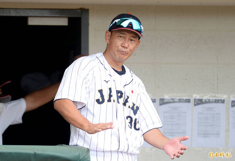 日本教練井端弘和。（資料照，記者林正堃攝）