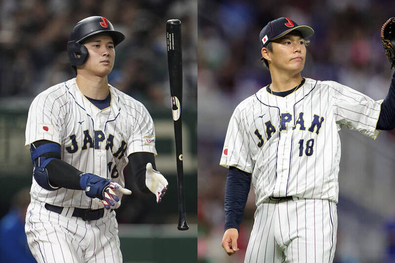 大谷翔平與山本由伸。（資料照）