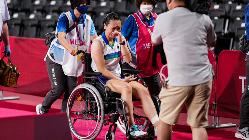 張蓓雯在2020東京奧運時淚灑球場，今年睽違2009日再度奪冠。（圖片取自BWF）