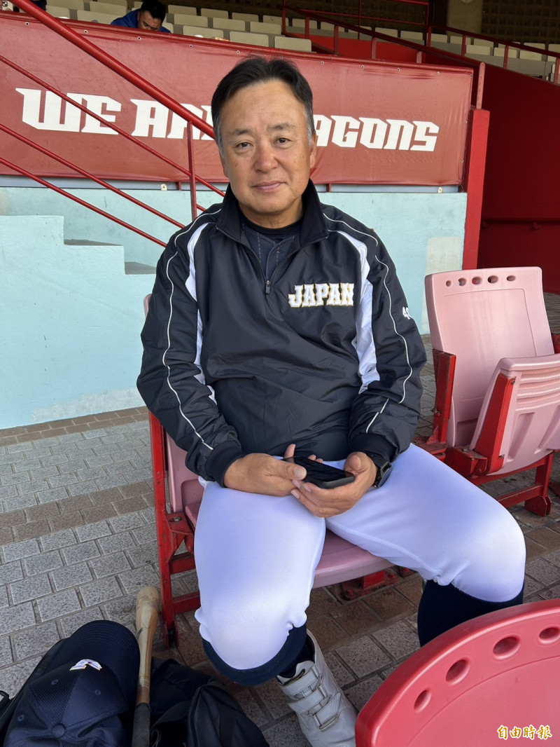 日本大阪聯隊教練藤井康雄。（記者羅志朋攝）