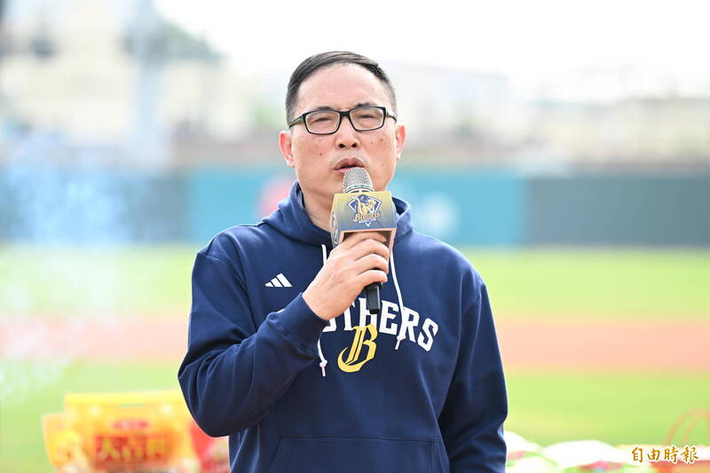 兄弟領隊劉志威。（記者李惠洲攝）