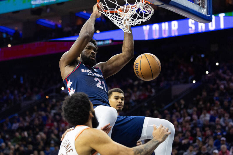 恩比德。（USA TODAY Sports）