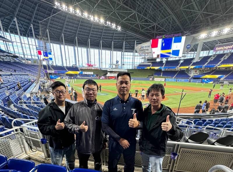 中職情蒐小組赴加勒比海大賽。（中職提供）