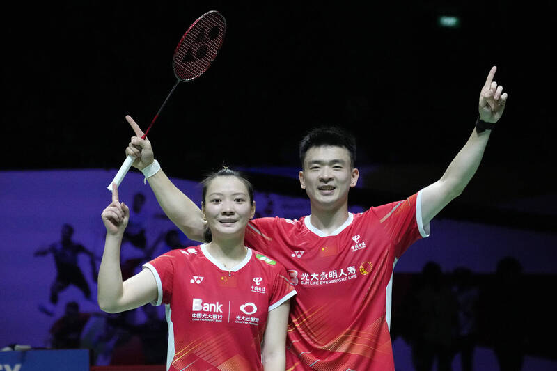 中國「雅思組合」鄭思維／黃雅瓊。（資料照，美聯社）