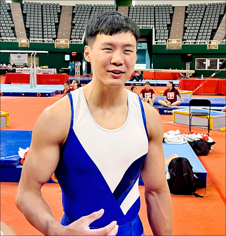 體操隊年初三飛埃及，拚奧運門票。圖為唐嘉鴻。（資料照）