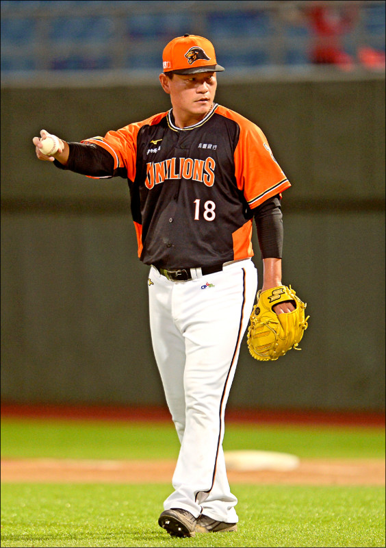 獅隊的潘威倫邁入第22季再創中職新高。（資料照）