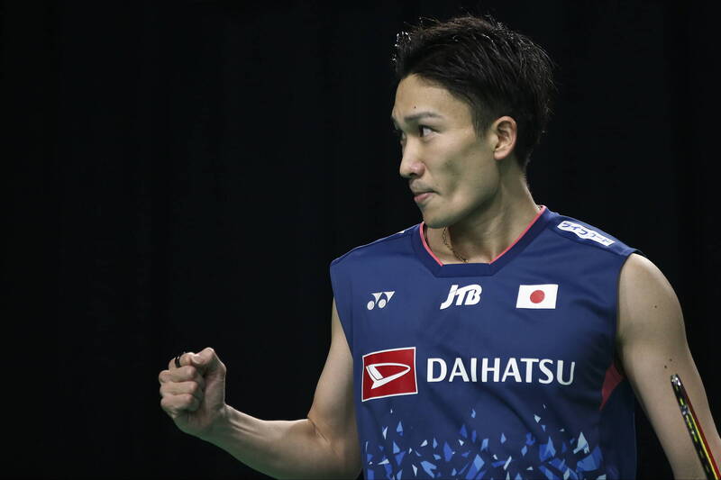 桃田賢斗第三局上演大逆轉率領日本晉級4強。（歐新社）