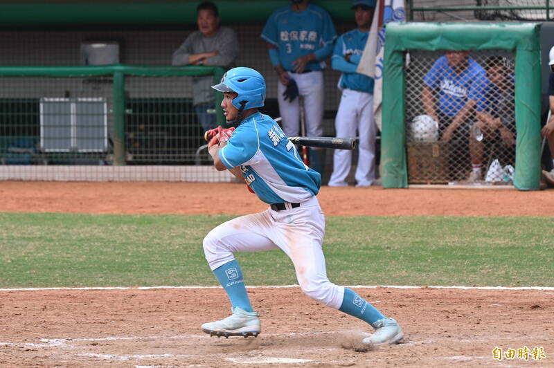 二棒劉承佑。（記者廖耀東攝）