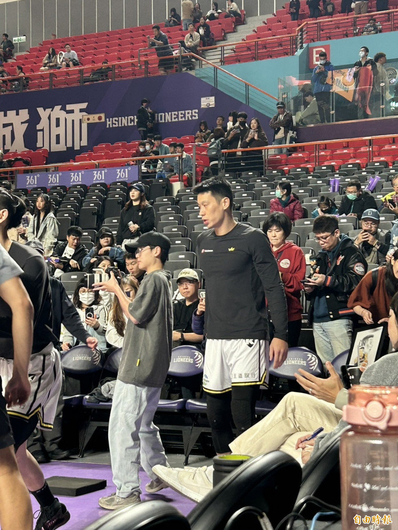 林書豪今天歸隊（記者吳孟儒攝）