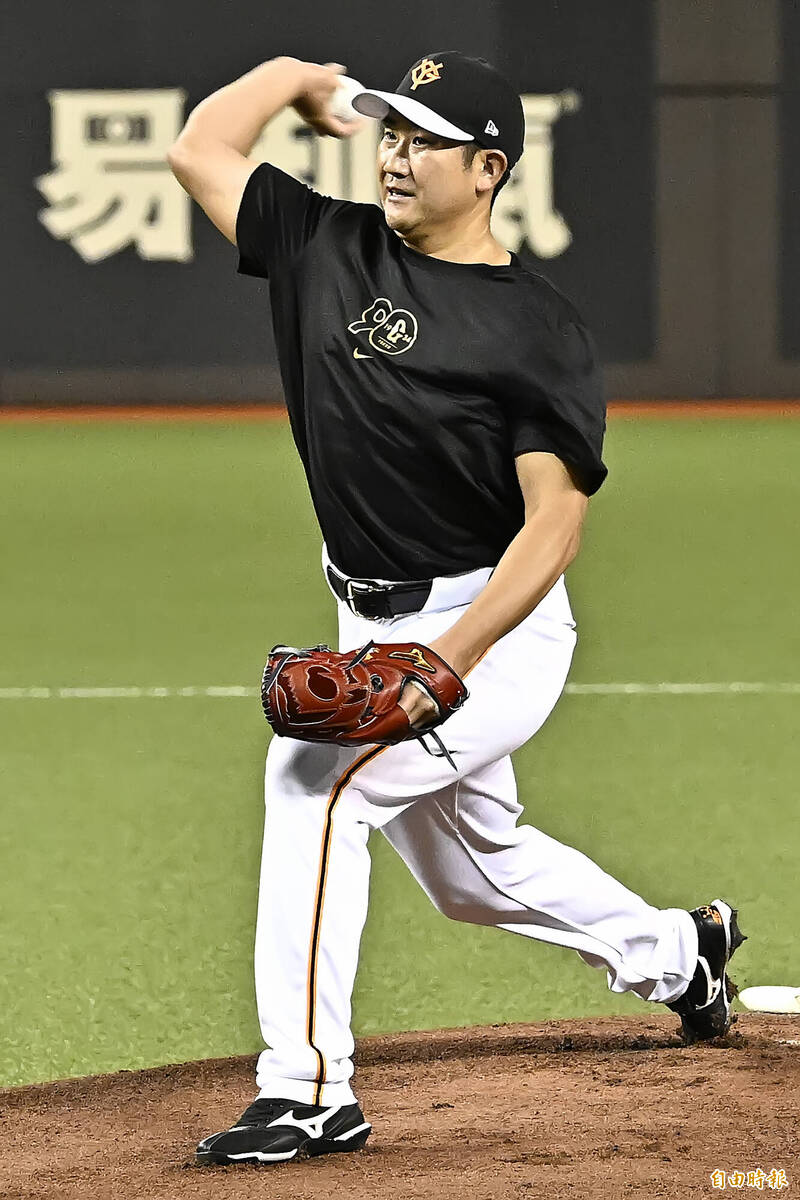 讀賣巨人菅野智之。（記者陳志曲攝）