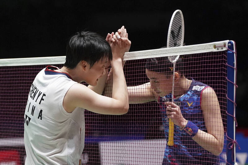 陳雨菲與戴資穎。（資料照，美聯社）