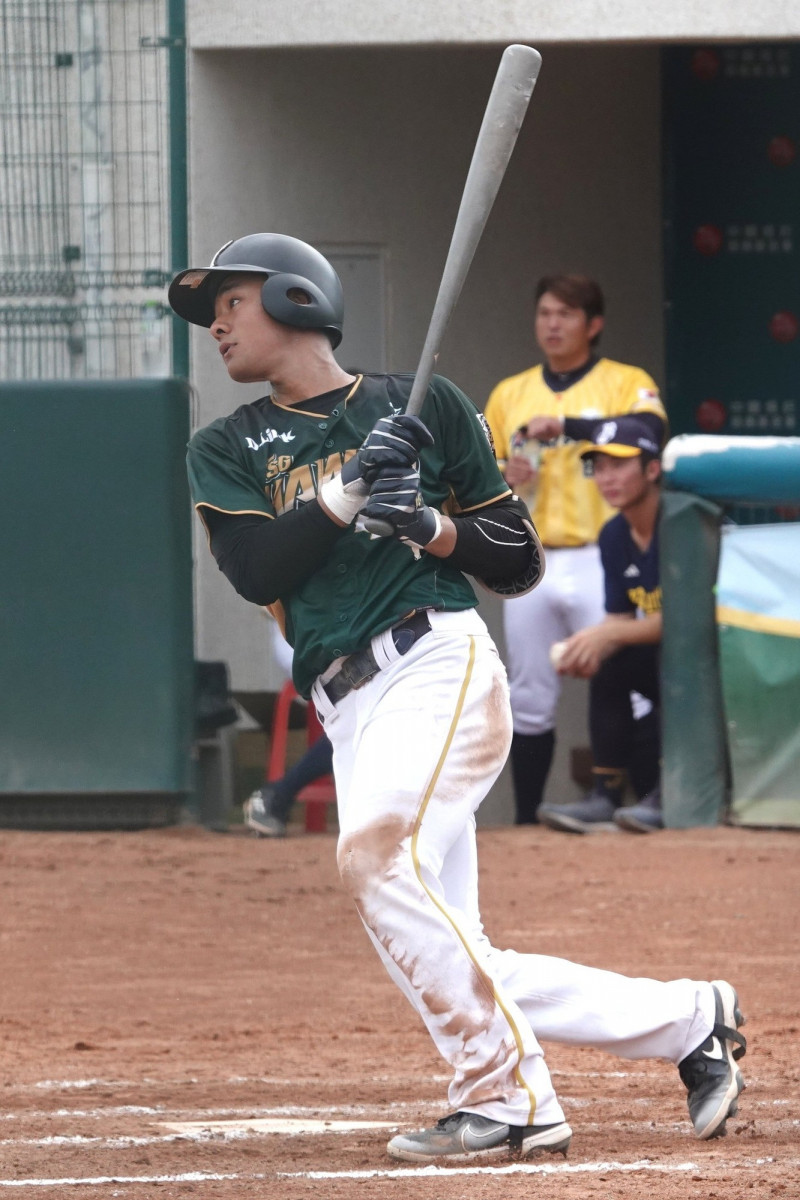 胡冠俞。（台鋼雄鷹提供）