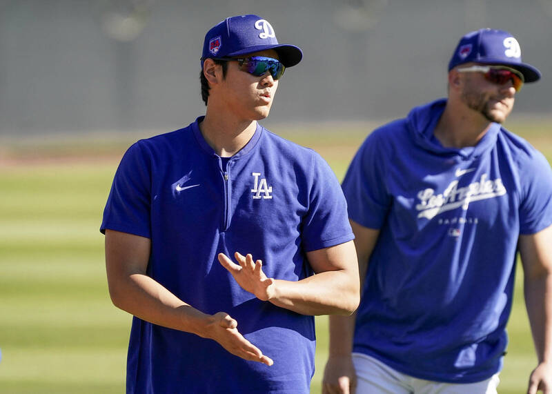 大谷翔平明天預計會休息。（美聯社）