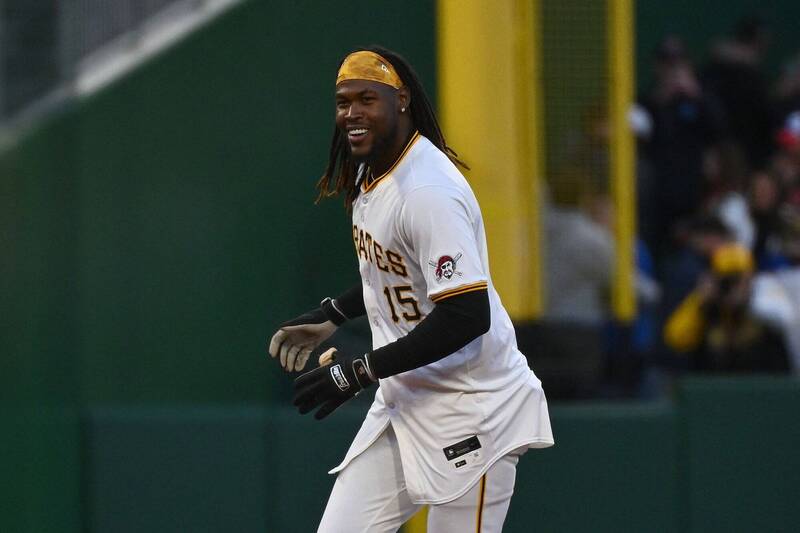 克魯茲在11局下打出再見安打，幫助海盜拿下勝利。（法新社）