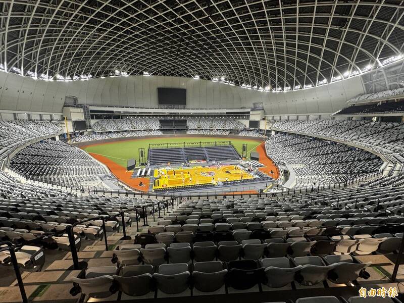 T1聯盟本週迎來台北大巨蛋初體驗，由中信特攻、台北戰神在13、14日展開2連戰。（記者塗建榮攝）