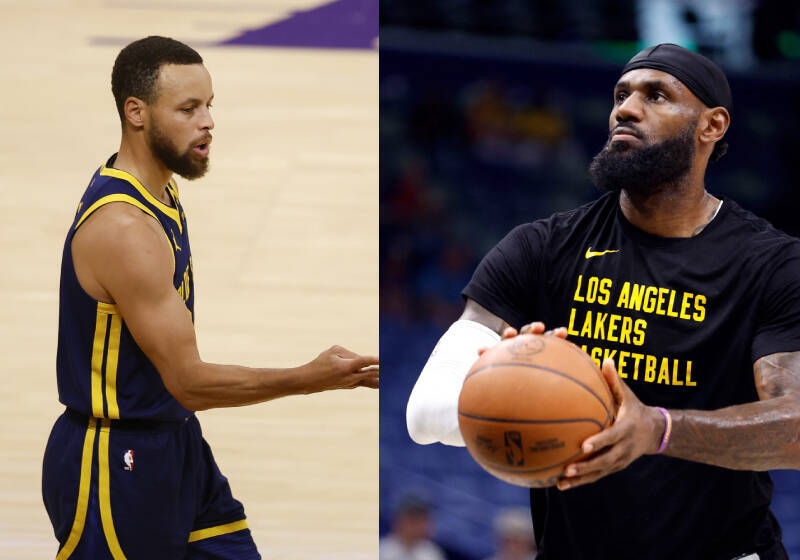 勇士、湖人分別以第10名、第8名進入附加賽。（本報合成照）