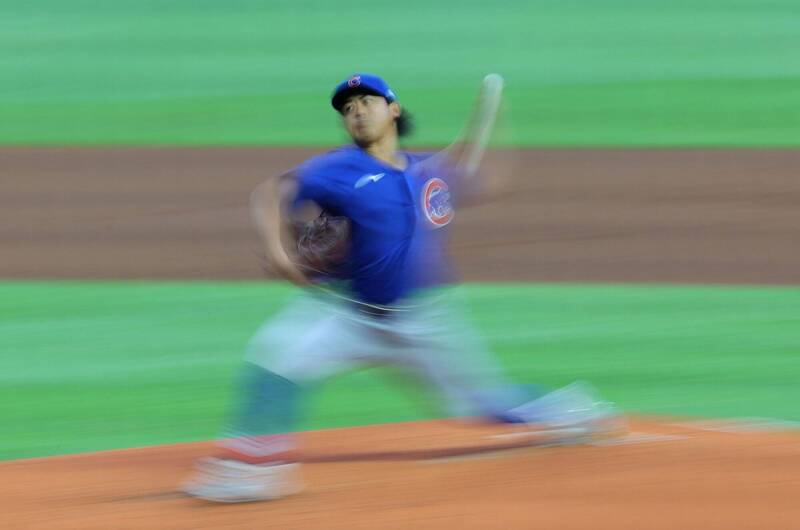 今永昇太。（法新社）