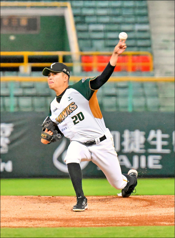 台鋼江承諺將先發對上統一獅，盼拿下隊史對戰首勝。（資料照）