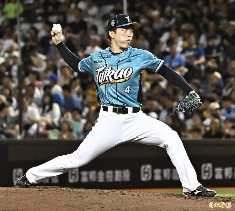 台鋼雄鷹先發投手小野寺賢人。（記者陳志曲攝）