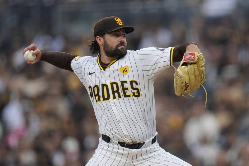 教士蝴蝶球先發投手沃德倫繳出生涯最好的一場比賽，7局8K無失分。（美聯社）