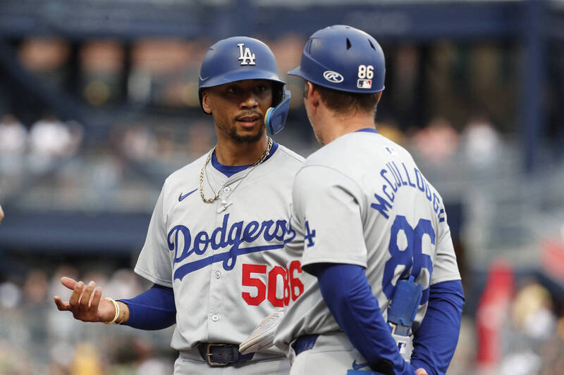 道奇球星貝茲。（今日美國）