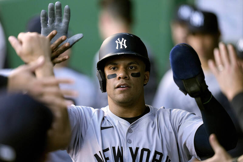 MLB》強打索托傷癒復出、50億左投7局3K優質先發! 洋基勇奪2連勝 - 自由體育