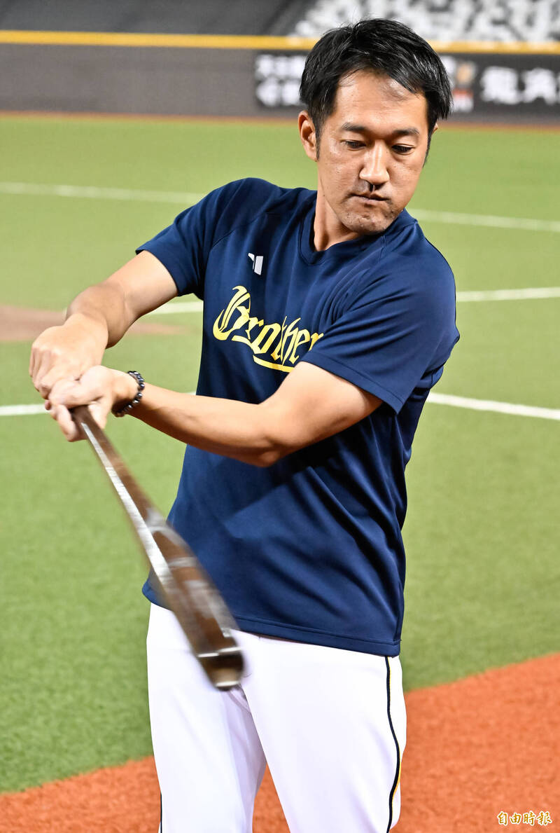 中信兄弟總教練平野惠一。（記者陳志曲攝）