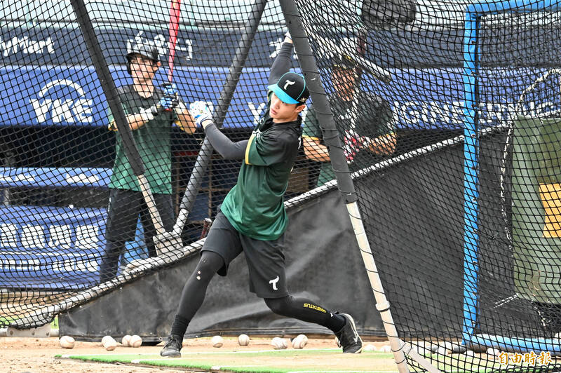 台鋼雄鷹王博玄。（記者陳志曲攝）