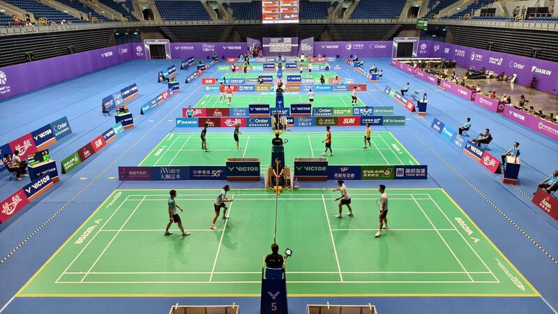 高雄羽球大師賽今（18）日起至23日在高雄巨蛋體育館開戰。（高雄市運發局提供）
