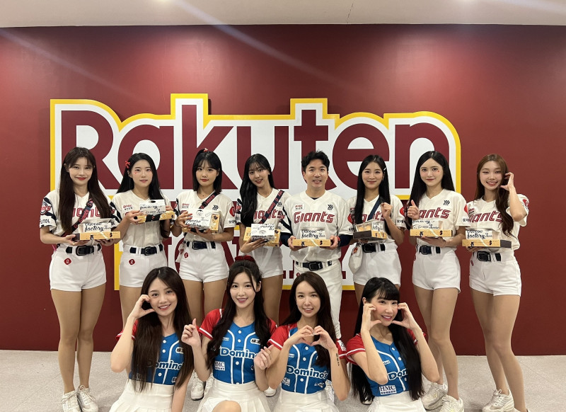 LOTTE Girls來台。（樂天桃猿提供）