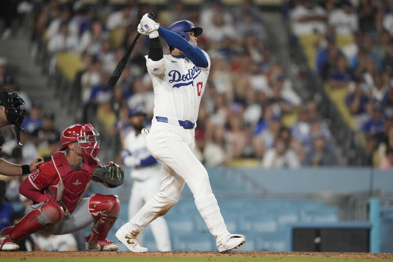 大谷翔平敲出本季第22轟。（美聯社）