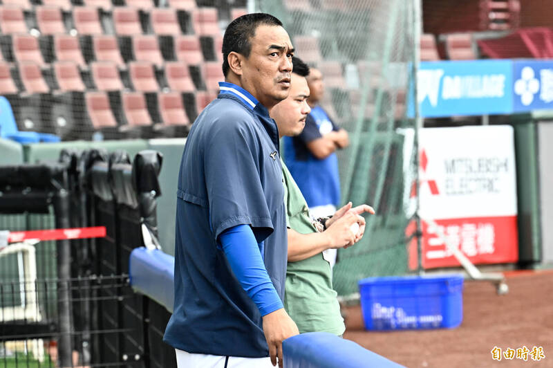 富邦悍將總教練陳金鋒。（記者陳志曲攝）