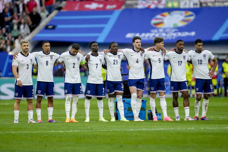 英格蘭隊（美聯社） 