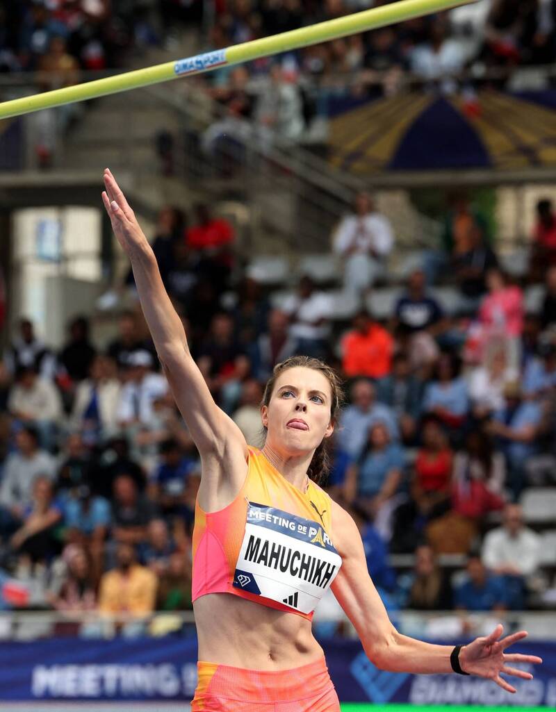 空女 盃 華薩摩 烏克蘭跳高女神Yaroslava Mahuchikh，日前甫剛以2.10打破跳高