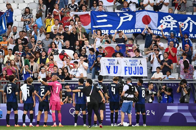 日本隊。（法新社）