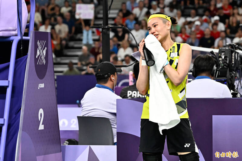 戴資穎賽後落淚。（資料照，特派記者陳志曲攝）
