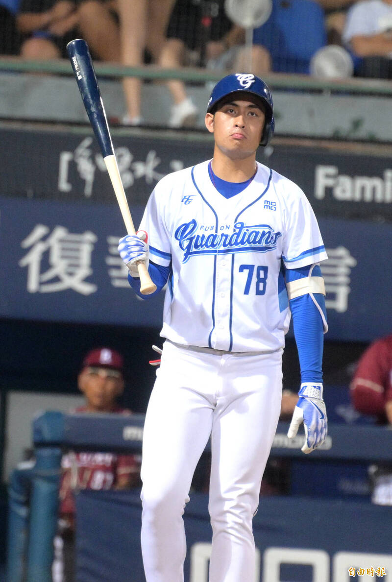 富邦董子恩。（記者王藝菘攝）