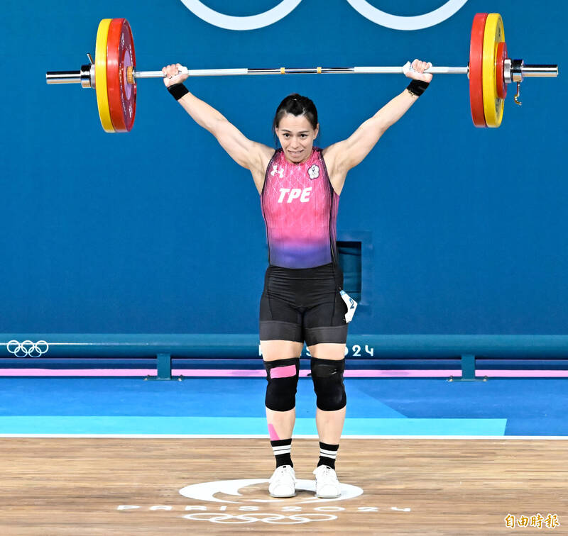 台灣舉重選手郭婞淳。（特派記者陳志曲攝）