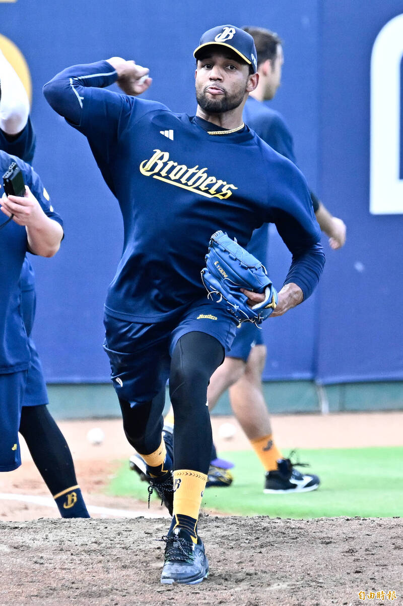 中信兄弟象騎士。（記者陳志曲攝）