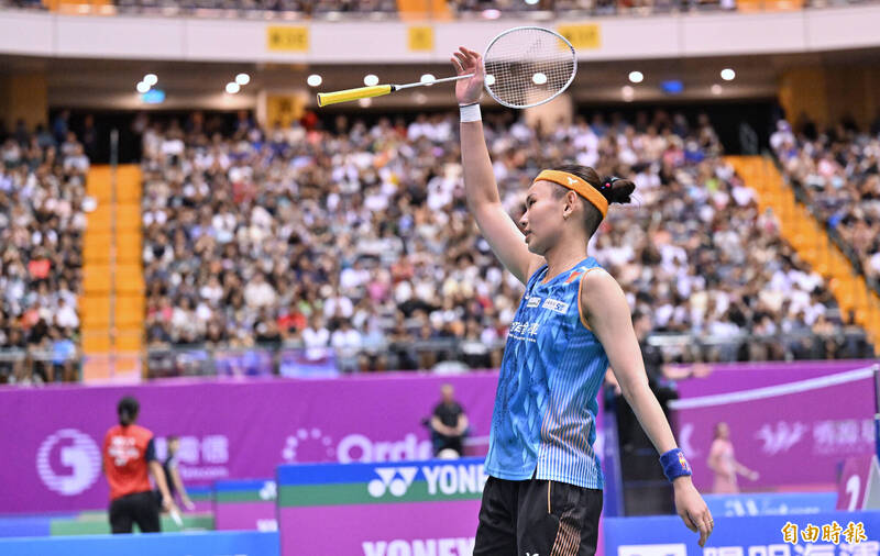 戴資穎。（記者劉信德攝）