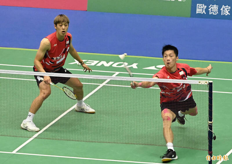 台灣選手李哲輝（左）、楊博軒（右）奪冠。（資料照，記者王藝菘攝）