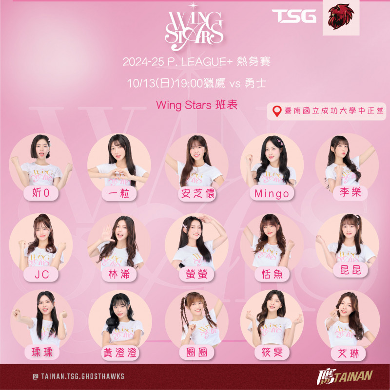 2024 PLG 熱身賽 Wing Stars 最甜鷹援團 恬魚