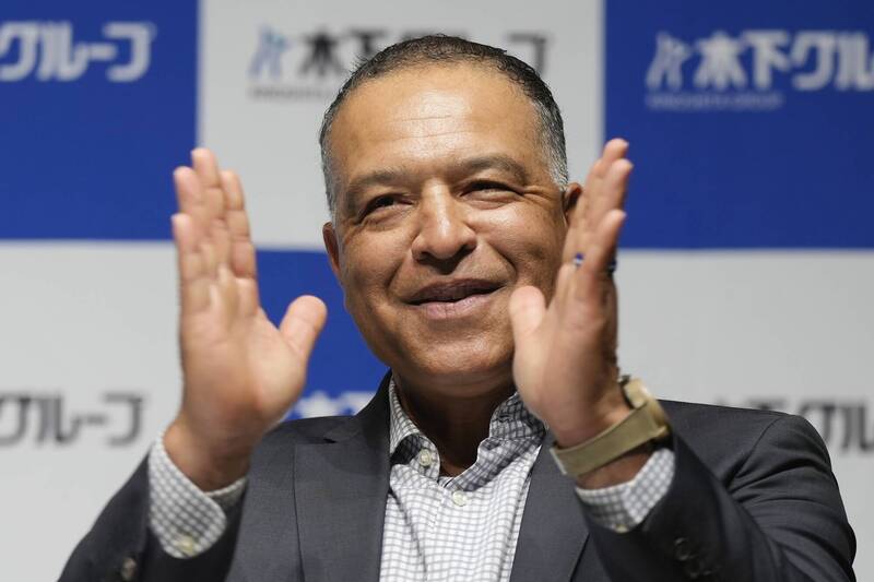 道奇總教練羅伯斯。（法新社）