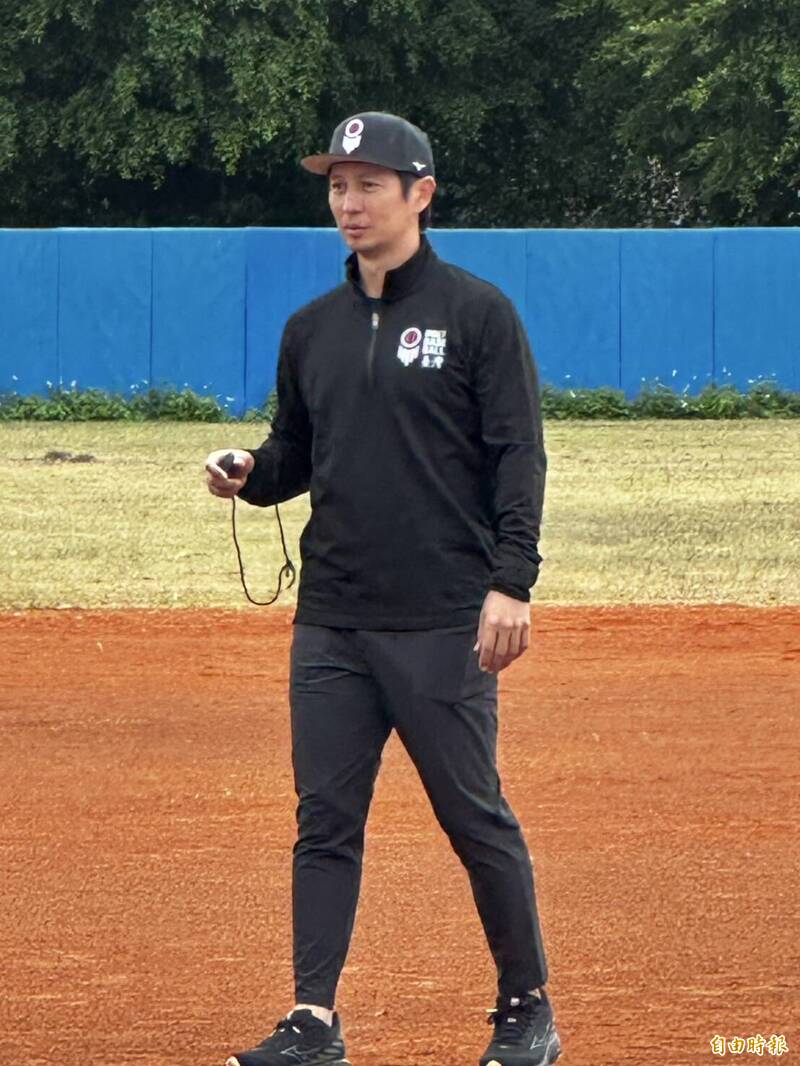 台灣隊首席教練高志綱擔任活動大使。（記者黃照敦攝）