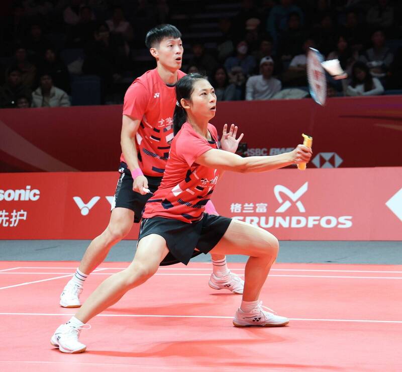 楊博軒、胡綾芳。（羽球協會提供）