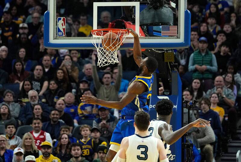 勇士擊敗灰熊收下2連勝。（法新社）