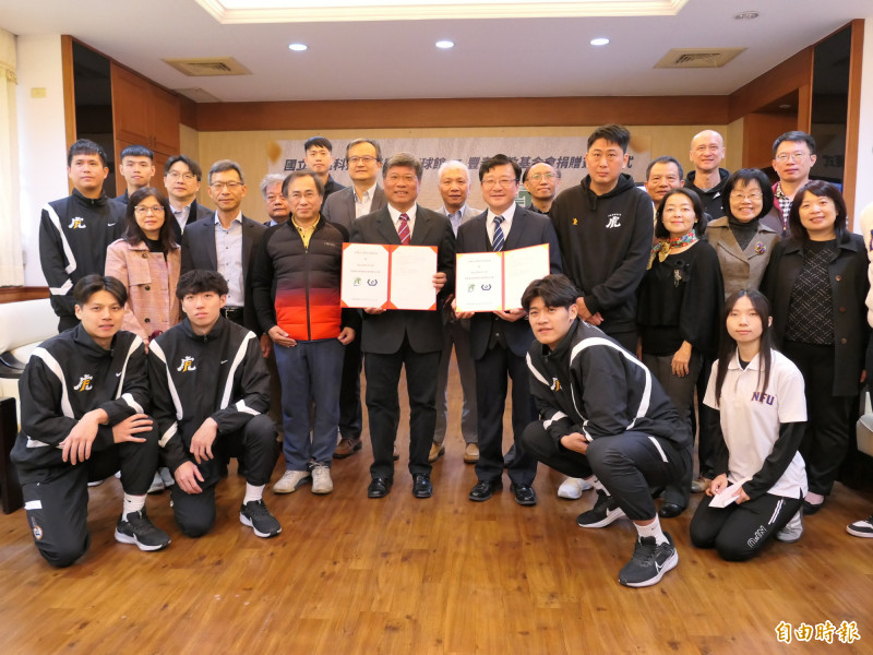 虎尾科技大學與豐泰文教基金會攜手打造雲林首座國際級籃球館，總經費3.5億元，預計2028年完工，有助帶動在地運動風氣。（記者黃淑莉攝）