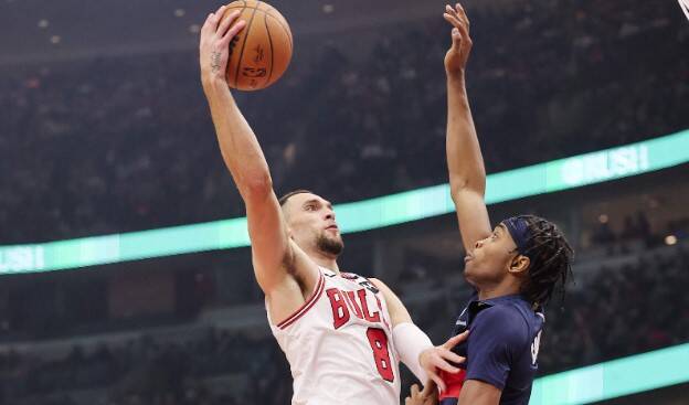 NBA》拉文連5場飆破30分比肩喬神、德羅森 公牛大勝巫師