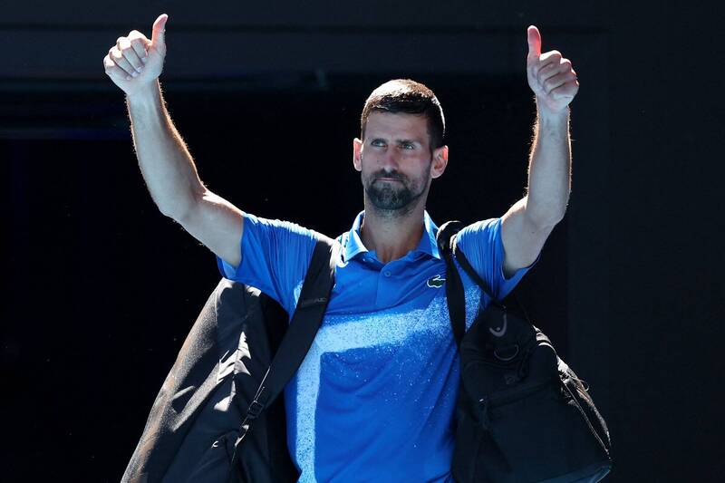 喬科維奇。（法新社）