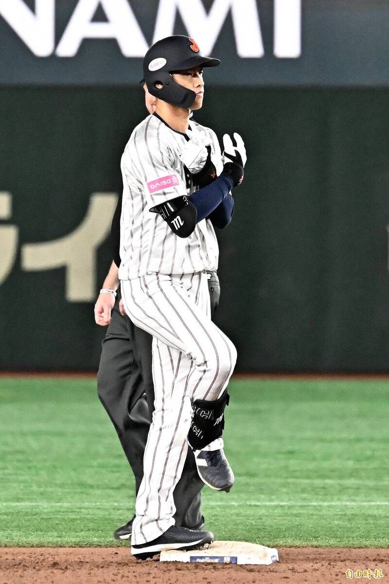 辰己涼介。（資料照，記者陳志曲攝）